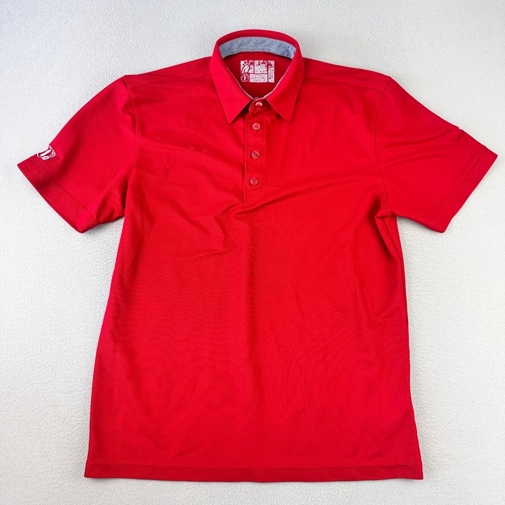 Chick-fil-A Employee Polo Shirt Mens Medium Red Short Sleeve Uniform Top